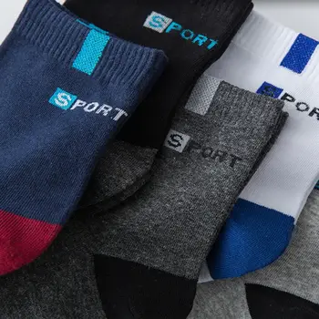 جوارب قطنية رجالية رياضية، ناعمة، تسمح بمرور الهواء، مزينة بحروف أنيقة، مناسبة للأحذية الرياضية، عالية المرونة، ذات تصميم أنبوبي متوسط، جوارب منشفة، جوارب صيفية للجري 10 best sales جوارب رجالية قطنية - №9