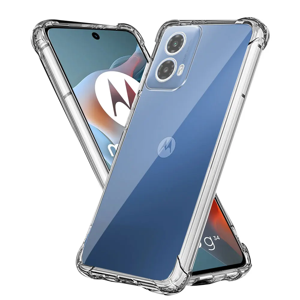 For Moto G34 5G Case Shockproof Phone Case For Moto G34 5G Clear Silicone Soft Protect Bumper Cover For Moto G34 5G Clear Coque