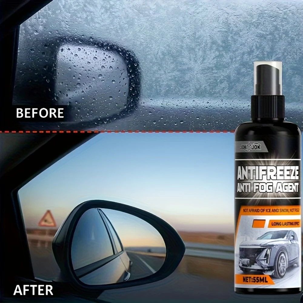 Multifunctional Anti-Freezing And Anti-Fog Spray - Suitable for Car Windows, Glasses, Helmets. Quickly Removes Fog, Prevents Ici