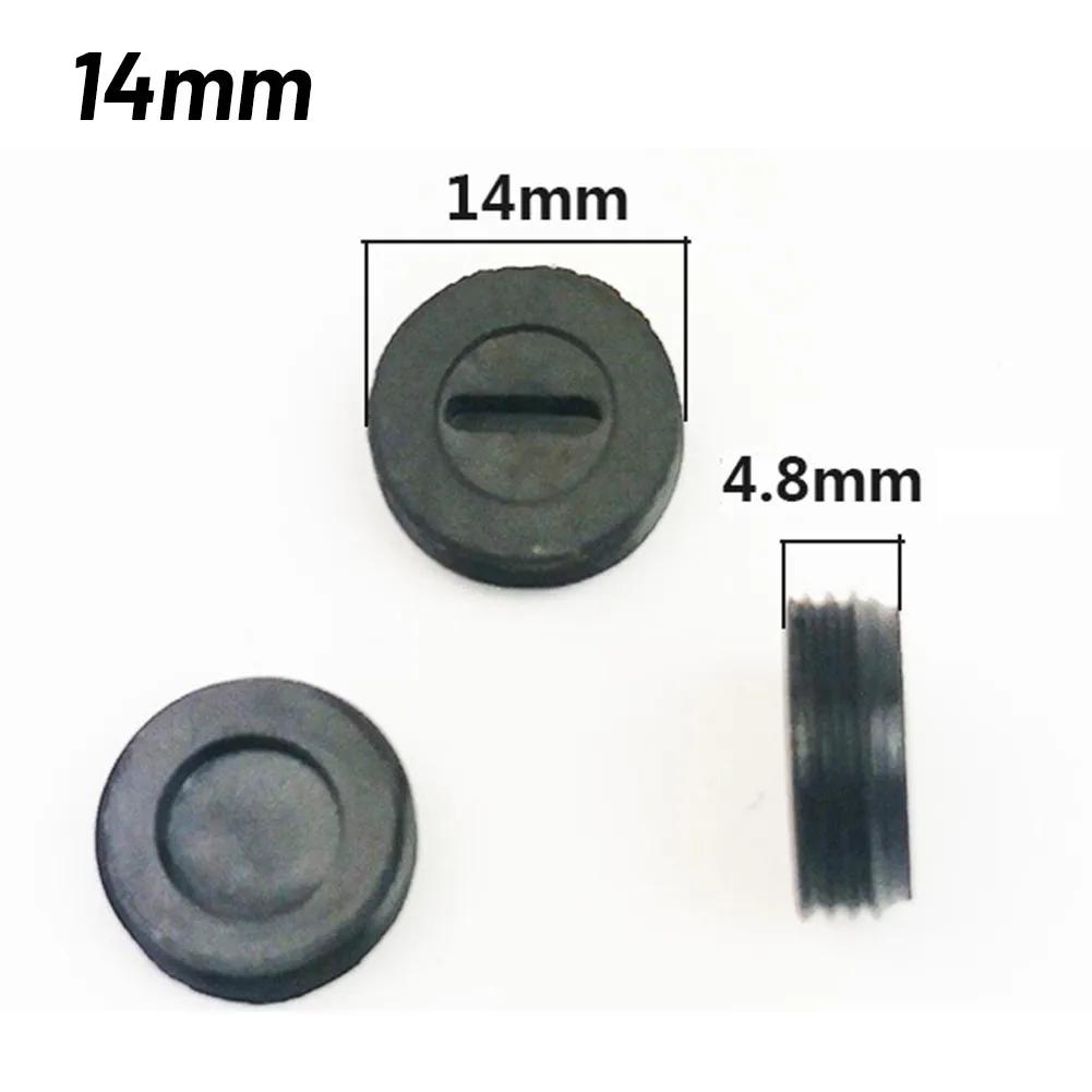 10 Buah 12/13Mm Tutup Penyangga Sikat Karbon Penutup Sikat Plastik Hitam Tutup Penyangga Sikat Karbon Sekrup untuk Bor Listrik Penggiling Sudut