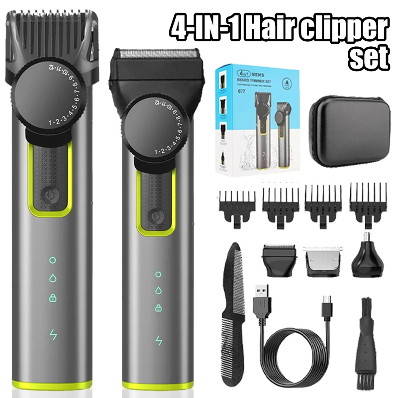

Multi-function Hair Clipper Professional Household Hair Trimmer Electric Shaver Nose Eyebrow Hair Grooming Kit