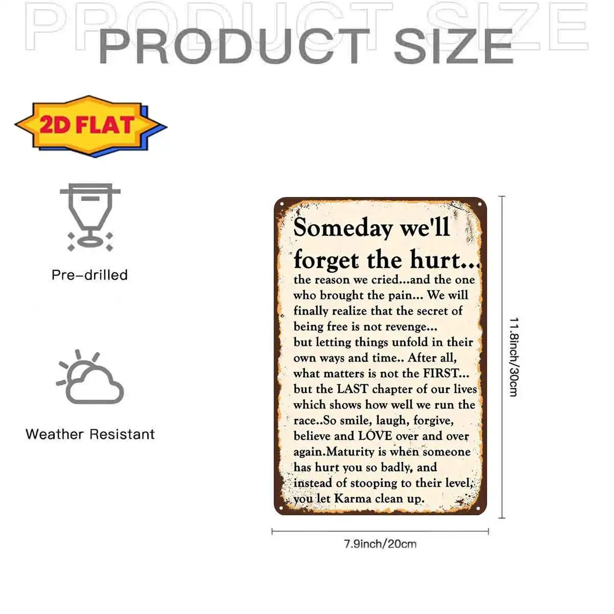 2D Flat, 2D Flat,1pc,Vintage