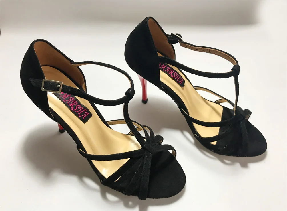 New Sexy Argentina Tango Dance Shoes wedding & party shoes Flamenco dance shoes for women leather outsoleT6256BS 7.5cm 9cm heel