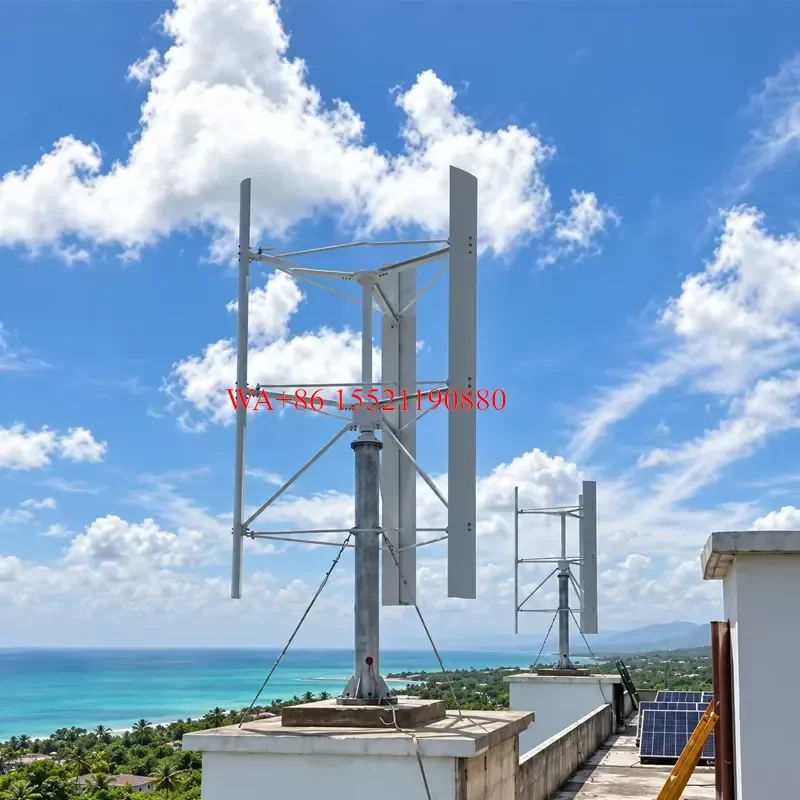 WMWMNU 5KW 10KW Low Wind Speed Vertical Axis Wind Turbine Power Generation System for Off Grid and Commercial Energy Projects