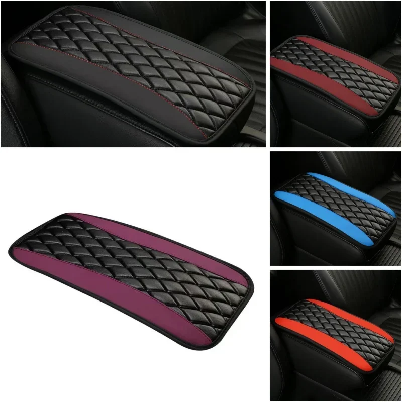 Car Interior Waterproof Universal Armrest Seat Box Center Console Cover Accessories Durable Protector SUV PU Leather Comfortable