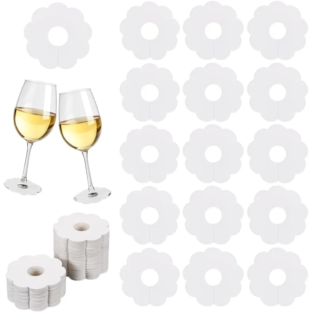 150 Pcs Paper Wine Glass Markers 2.8