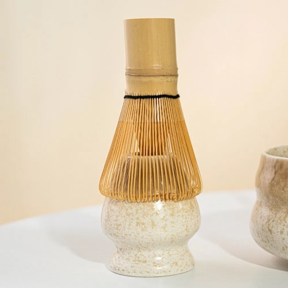 

Matcha Spoon 4-piece Matcha Bowl Set Tea-Making Tools Bamboo Ceramic Matcha Brush Tea Set Accessories