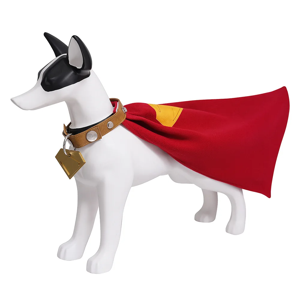 Kostiumy dla psów Superdog Cosplay Stroje Film 2025 Męski Superbohater Przebranie Płaszcz Naszyjnik Obroża dla Szczeniaka Halloween Karnawał