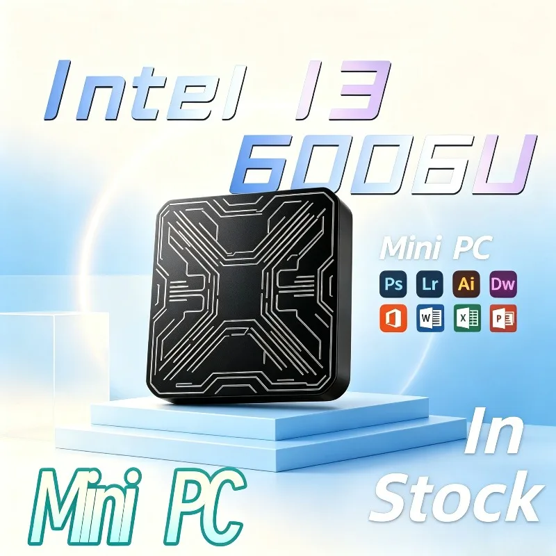 Gamer Mini PC Portable Intel Core i3-6006U 16GB RAM 1TB/2TB SSD 1000M Ethernet Gaming Desktop PC Mini Computer