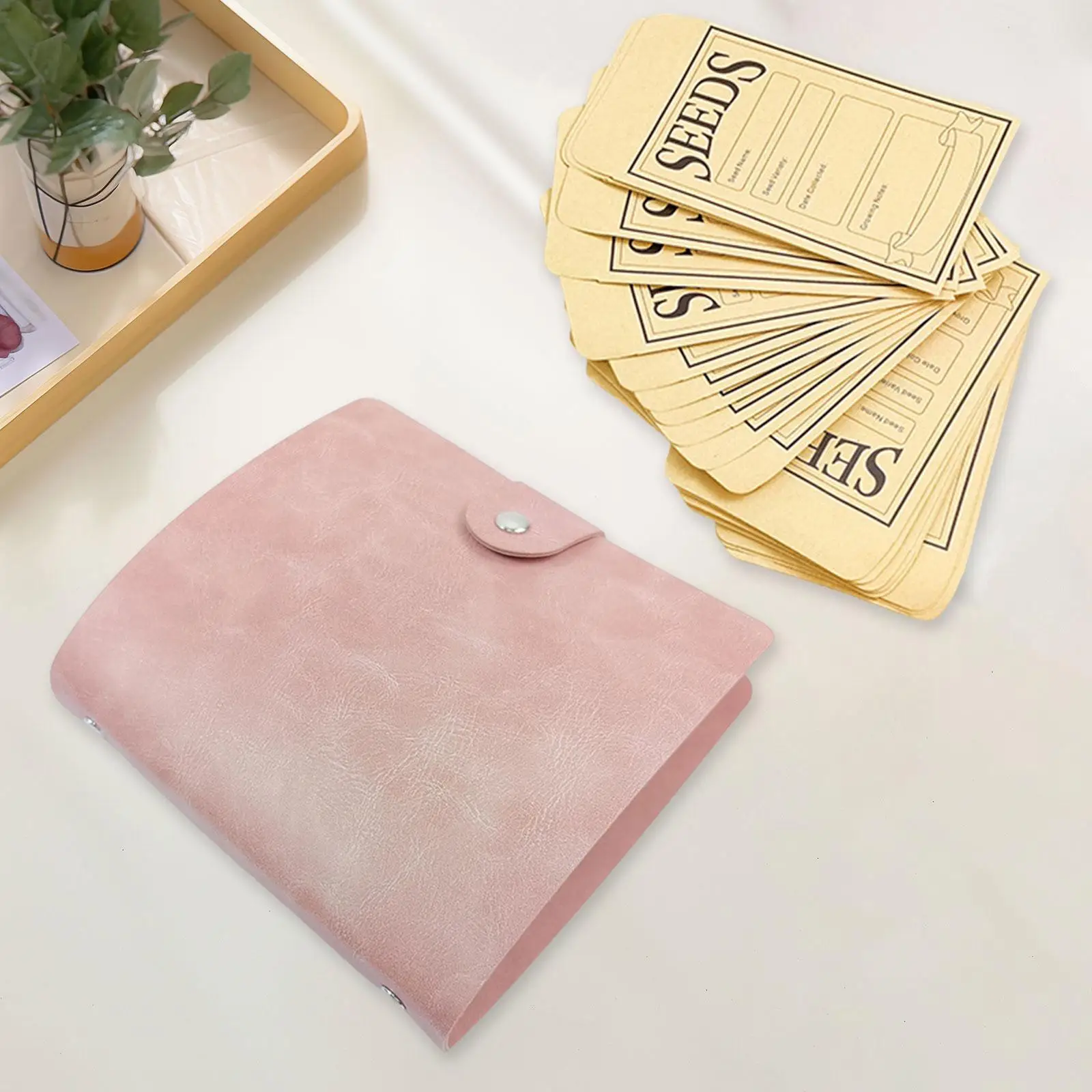 Garden Storage Binder with Resealable Sample Bags for Organizing