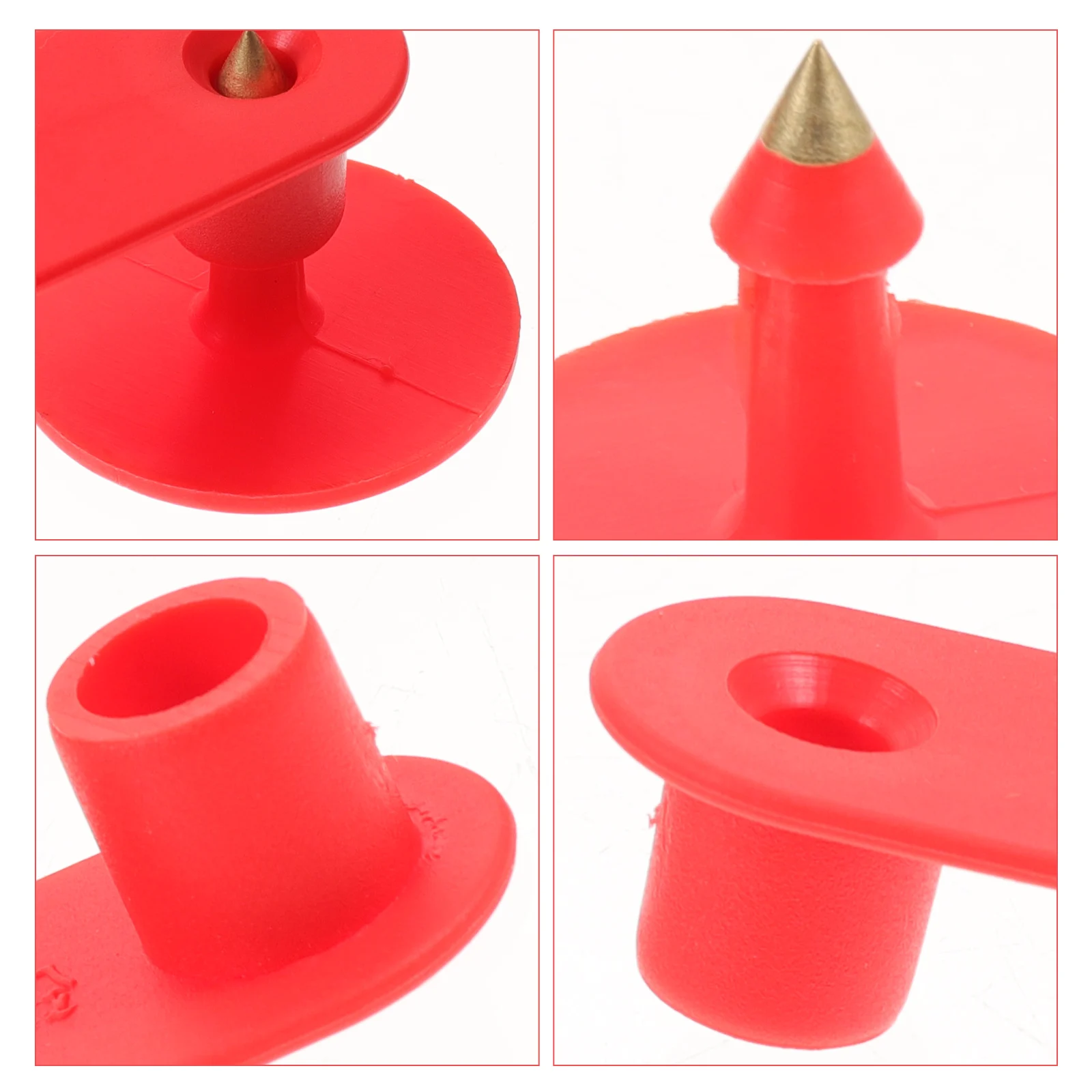 

100pcs Sheep Ear Tags Blank Cattle ID Marker Plastic Cow Ear Tag for Livestock Identification Tracking Animal Tag Veterinary