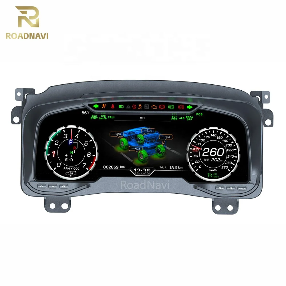 RoadNavi New Car Digital Cluster LCD Speedometer Instrument Dashboard 2003-2009 for Hummer H3 Compatible Oil Gauge Tachometer