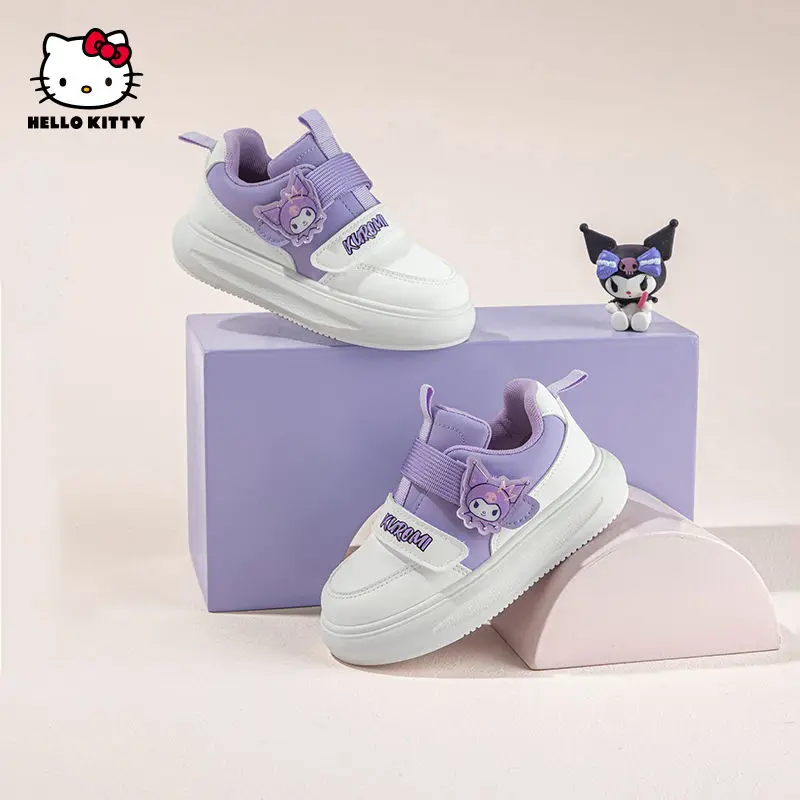 حار سانريو فتاة كورومي Kawaii موضة أحذية رياضية خفيفة الوزن طالب الربيع والخريف مواسم أنيمي الكرتون الطفل حذاء كاجوال