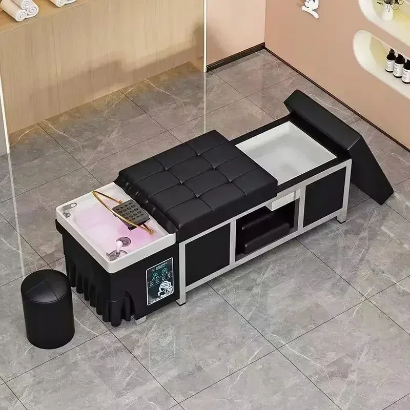 مخصص لصالون التجميل، رأس تخزين المياه، العلاج الطبيعي، درجة حرارة ثابتة، دوران المياه، سرير شامبو التبخير