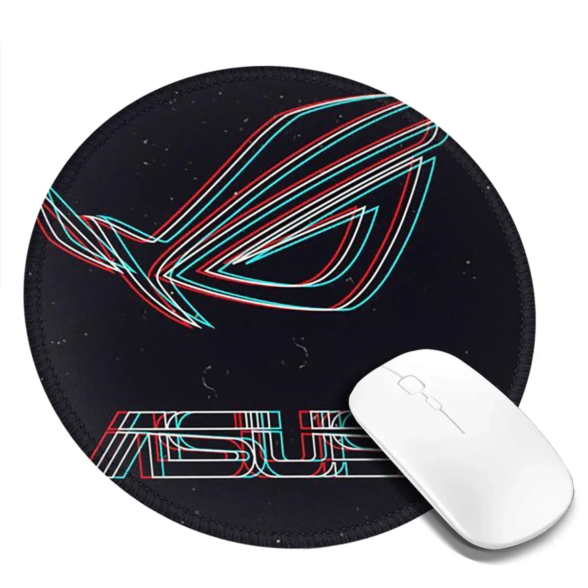 Asus Rog Round Mouse Pad Computer Keyboard Mouse Mat Gaming PC Desk Mat Office Table Mats