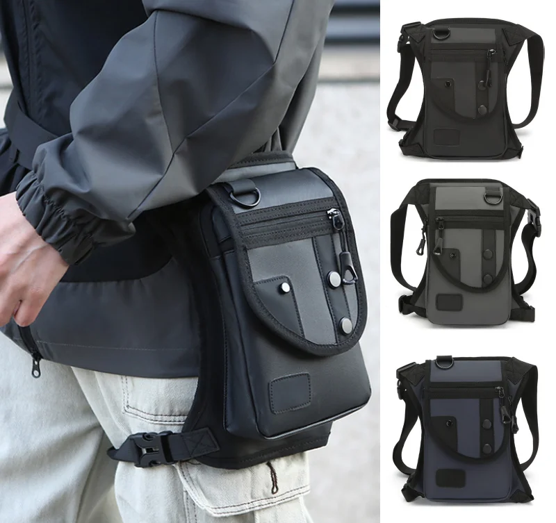 

New Fashionable Men's Waist Bag, Multi-functional Large-capacity Leg Bag, Casual Outdoor Sports Single-shoulder Crossbody Bag