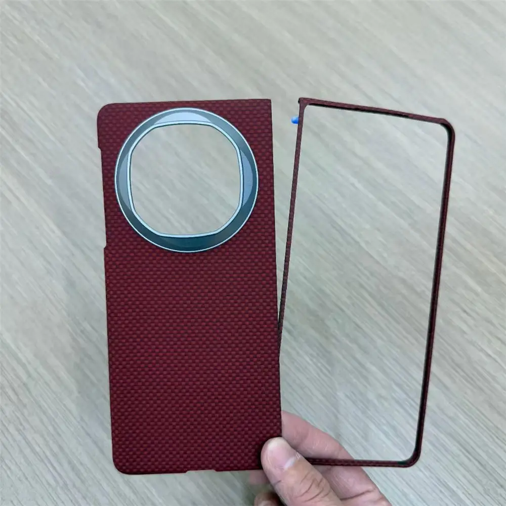 حافظة مغناطيسية فاخرة من ألياف الكربون الأراميد لهاتف هواوي ميت X6 Magsafe