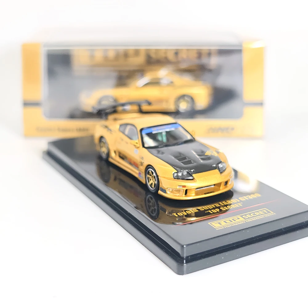 

INNO 164 SUPRA A80 Speed Dominator GT300 Top Secret Golden Legend Alloy Car Model Gift