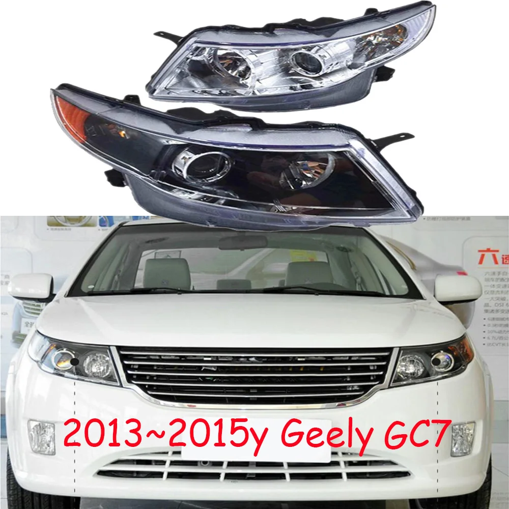 

1pcs car bumper headlamp for Geely Emgrand GC7 headlight 2013~2015y car accessories head lamp Geely Emgrand GC7 fog lamp