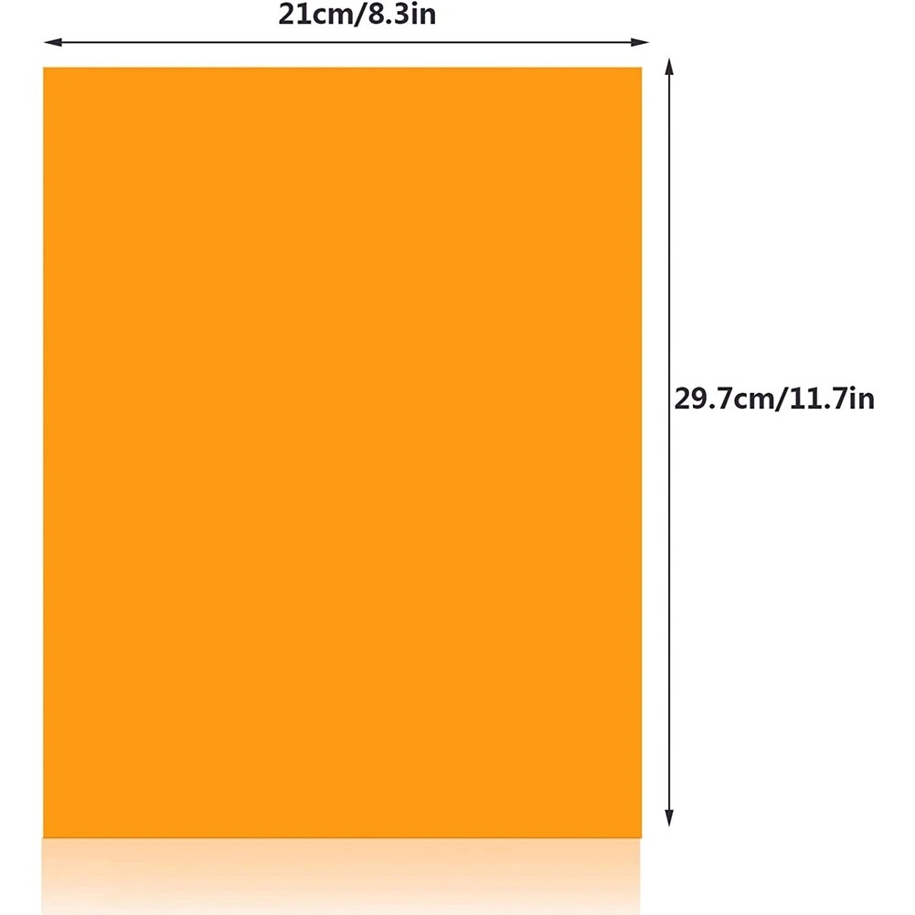 B13C  9Pcs Gel Light Filter Color Correction Colored Overlays Film Lighting Gel Filter for Film,Video,Photo,Stage (Orange)