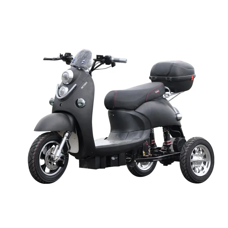 Low Price Adult Three 3 Wheel Trike Scooter 500W 800W Motor 2 Seat Germany Motorcycle Electric Tricycle for Women custom