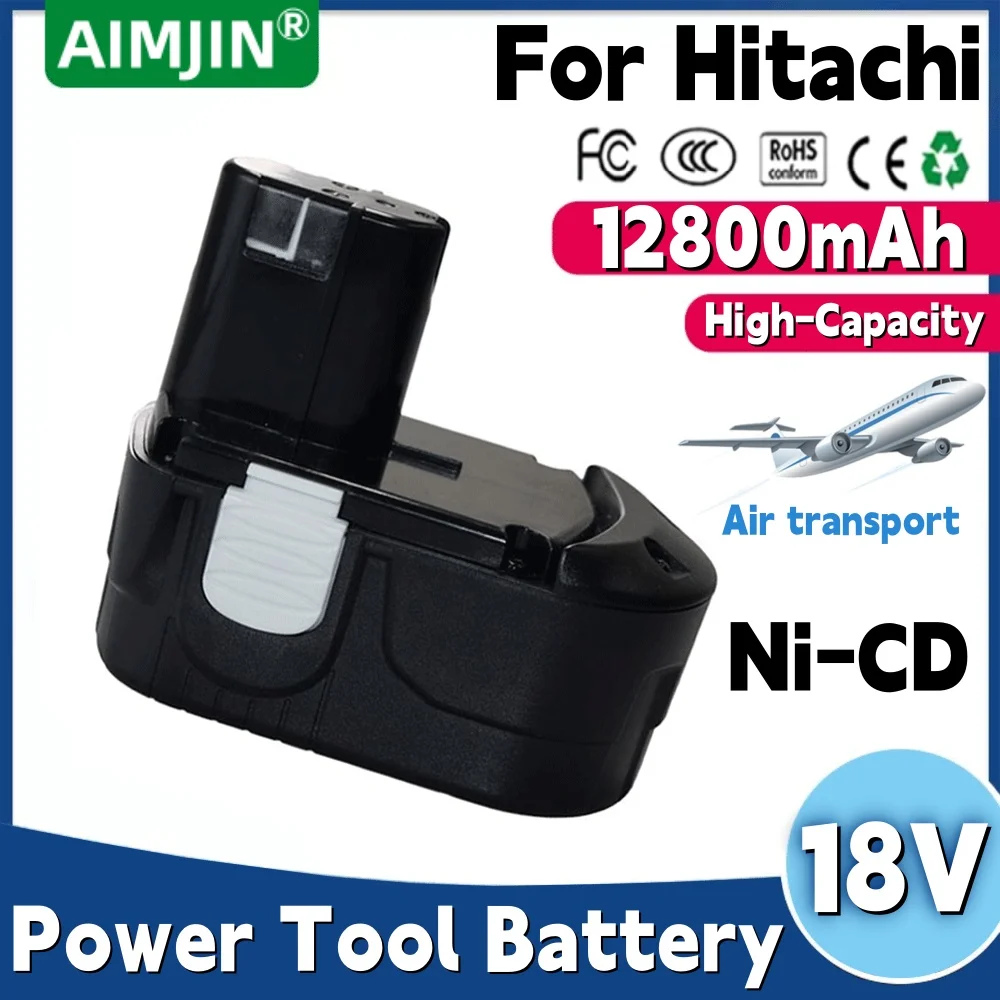 

NEW 18V 12800mAH 12.8ah battery exchange For Hitachi EB1812S EB1814SL EB1820 EB1826HL EB1830 DS18DL accumulator