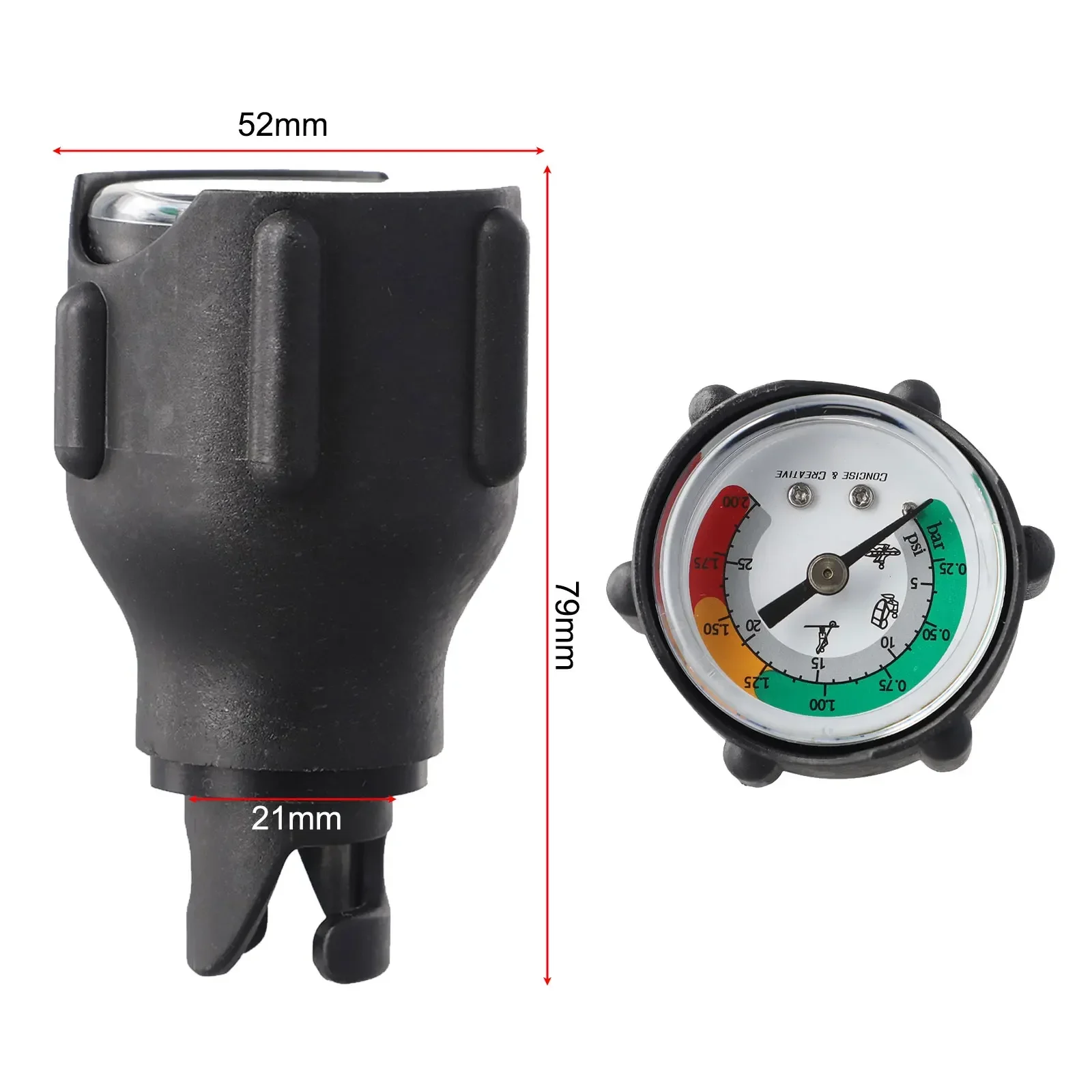 Surfboard Psi Kayak Air Boat Inflatable Boat Measurement Tool Pressure Gauge Rubber Boat Kayak Measurement Range