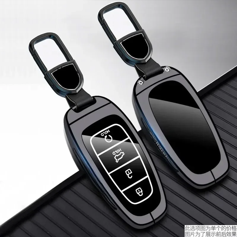 

Zinc Alloy Car Key Case Cover Holder Key Shell Buckle for Hyundai Tucson L (5th Generation)