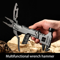 Survival Folding Pliers Multi Functional Knife Universal  Wrench Camp Hammer Multitool Pocketknife Tools Bucket Camping Supplies