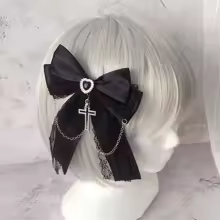 Gothic Girl's Exquisite Hair Accessories Lolita Japanese Lace Ponytail Hair Clip Y2K Cute Bow Clips Hairpins Ita Bag Decoration - AliExpress 200000297