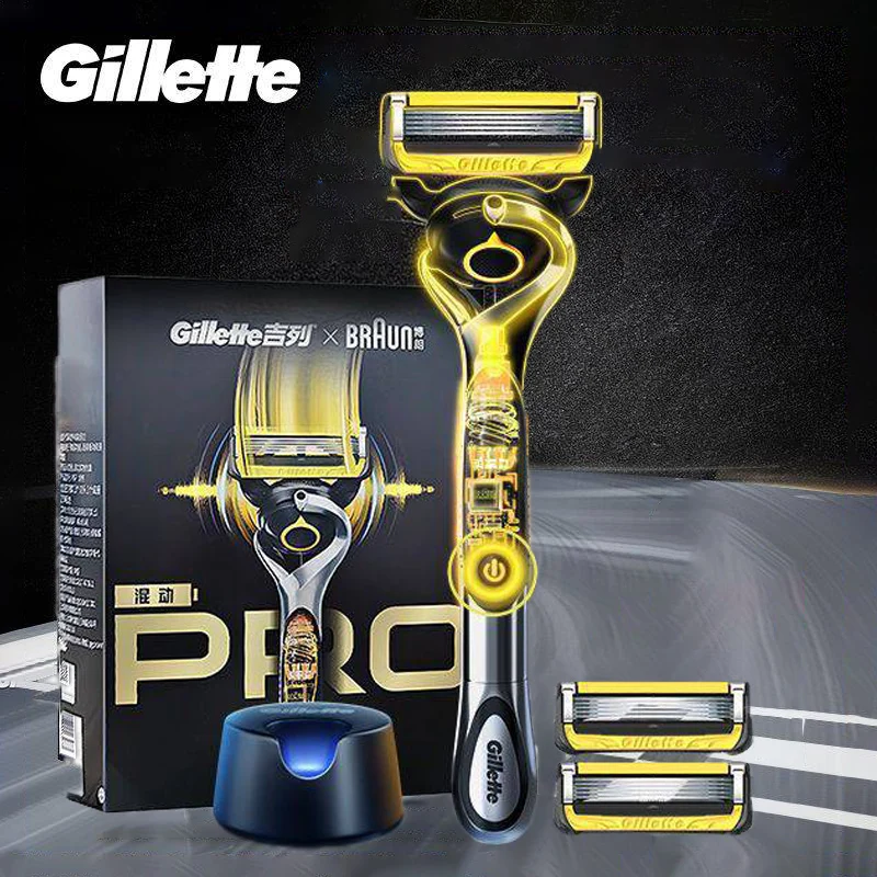 Gillette Fusion5 Proglide Hybrid Pro Razor 3Rd Gen Hybrid Pro Manual Razor Flexball Dual Lubricating Strips Precision Trimmer