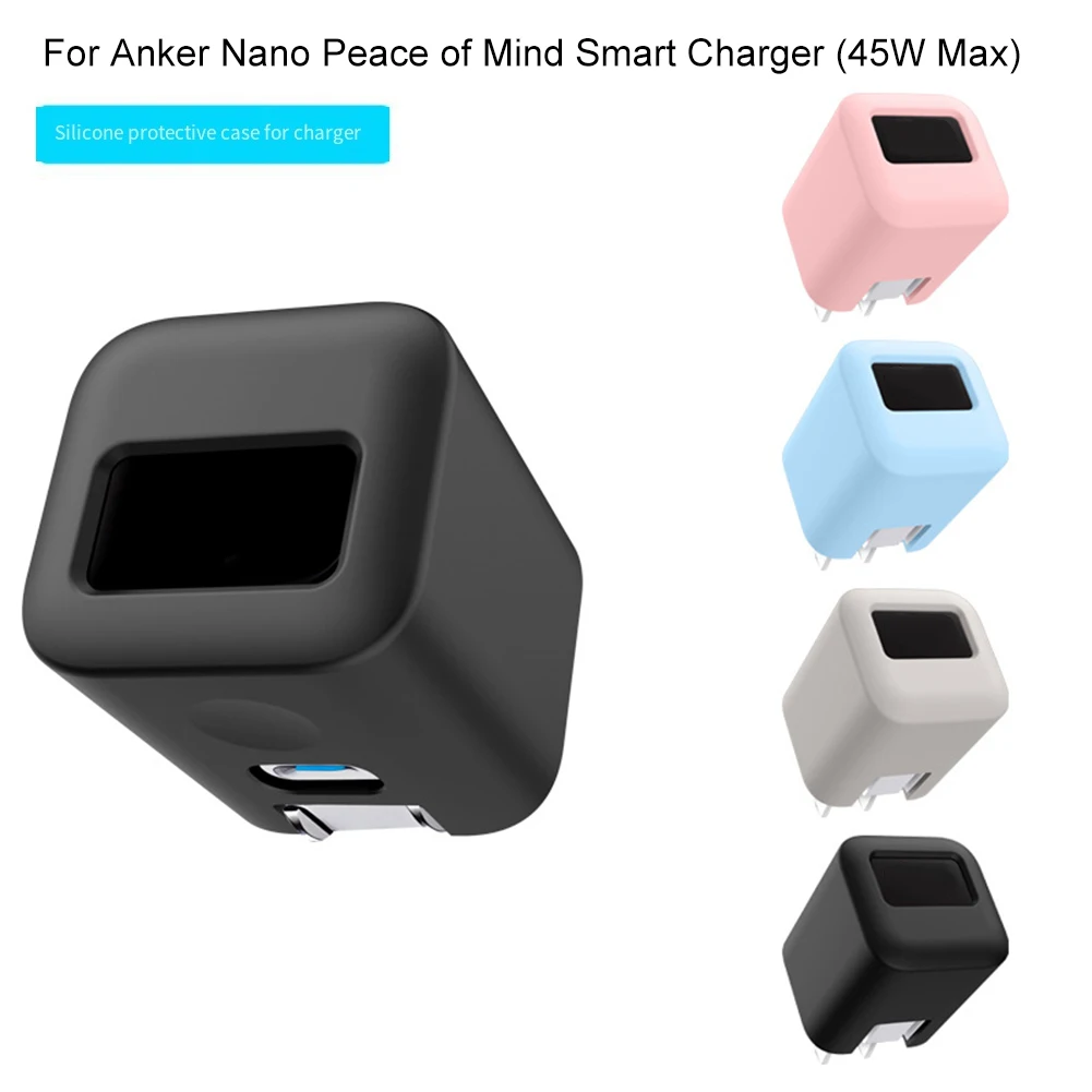 1 Pc Charger-head Silicone Cover For Anker For Nano Power Adapter Full Coverage Protective Case For Smart Charger Accessories