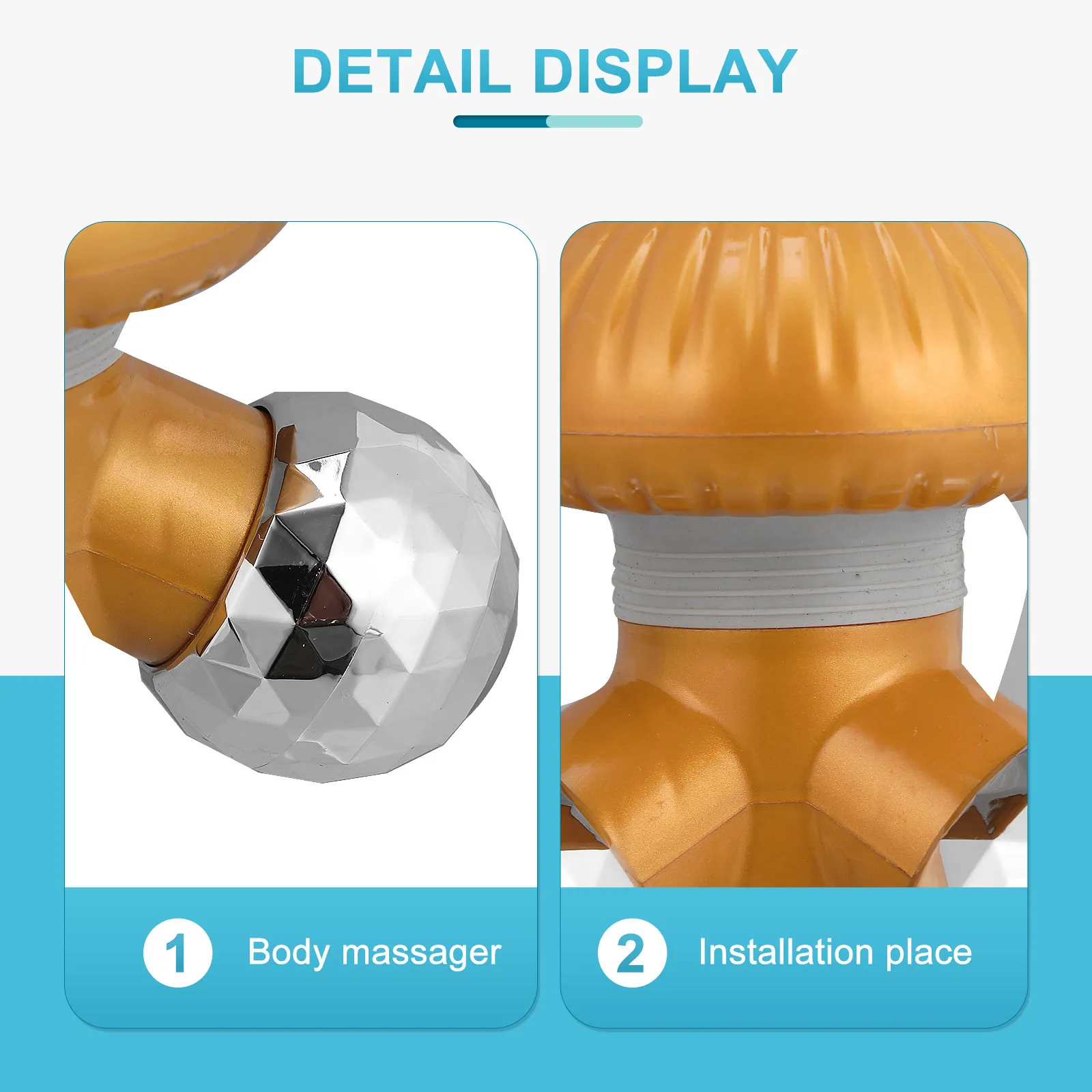 

Электрический массажер для плеч, перезаряжаемый, ручной, в форме гриба, с тремя ножками, для точечного массажа акупунктурных точек