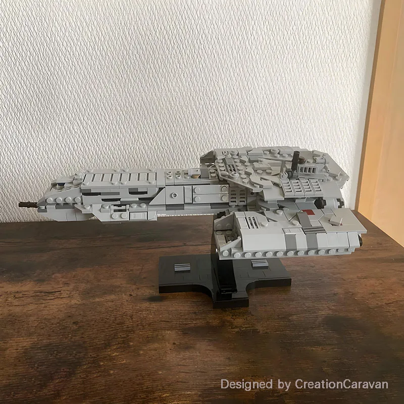 새로운 MOC BC-304 Daedalus 클래스 Battlecruiser 미디 스케일 빌딩 블록 키트 스타쉽 시리즈 DIY 벽돌 세트 모델 장난감 선물