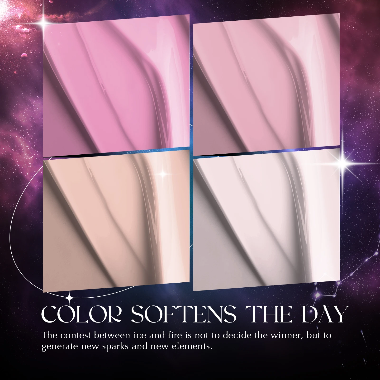 ROSALIND Set Cat Kuku Gel Klasik 4/6 Buah Set Lampu LED UV Semi Permanen Lapisan Atas Set Gel Kuku Cerah untuk Desain Seni Kuku