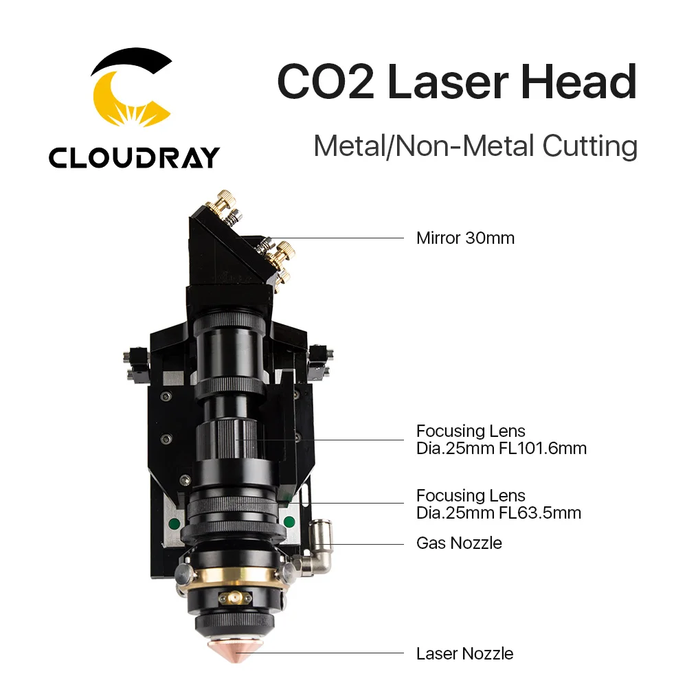 Cloudray CL256 H Series 500w Co2 Metal Cutting Laser Head