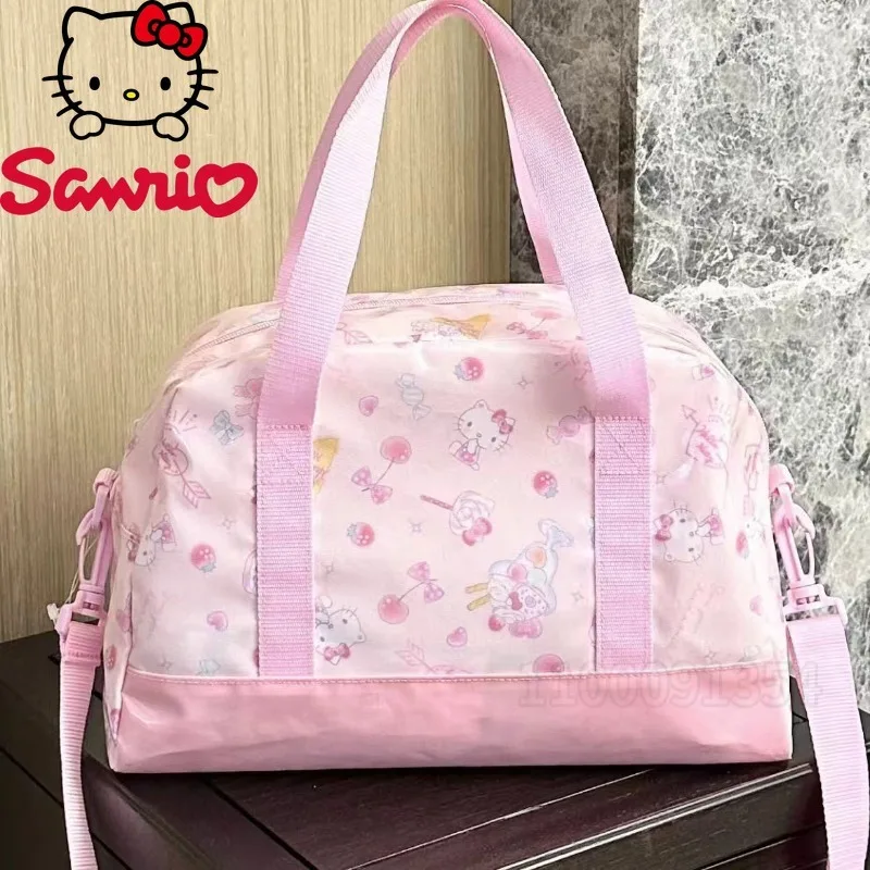 

MINISO Hello Kitty, новая портативная ручная сумка для подгузников, милая детская сумка с героями мультфильмов, многофункциональная модная сумка через плечо для детских подгузников