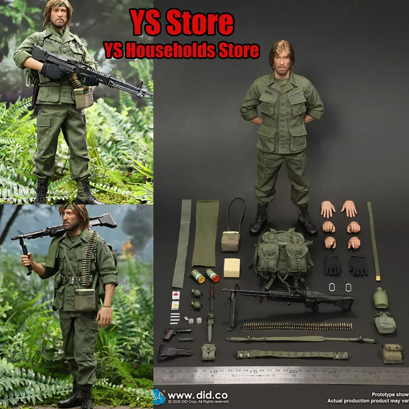 DID V80184 1/6 US Army Colonel James Baroque Cloth Action Figure Vietnam War Historical Military Fans Collectible 12" Soldier view 2