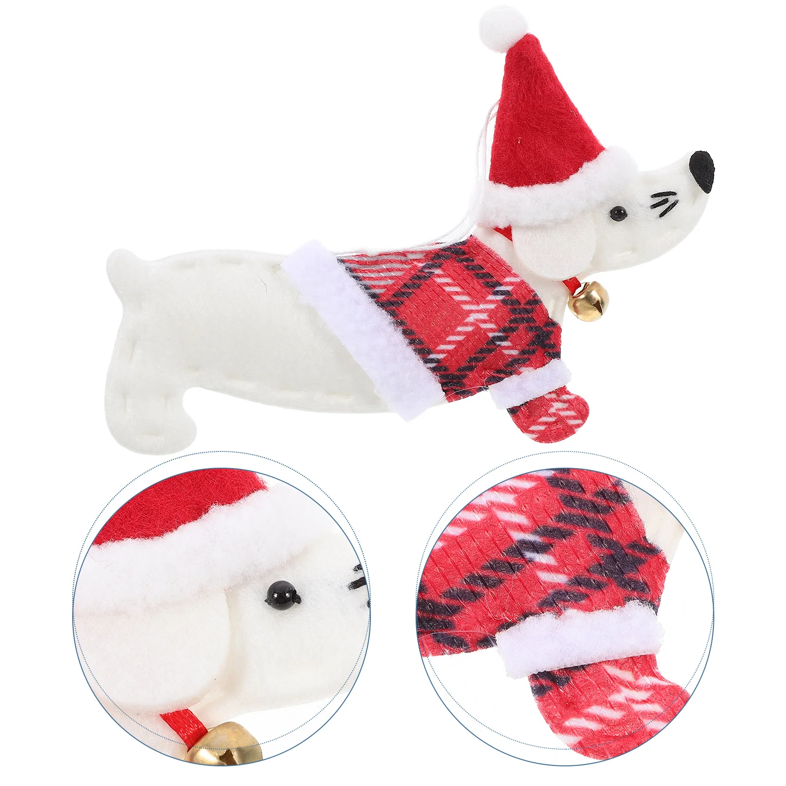 

Adorable Wiener Dog Xmas Ornament for Christmas Tree Small Festive Hanging Decor Badger Style Holiday Decoration