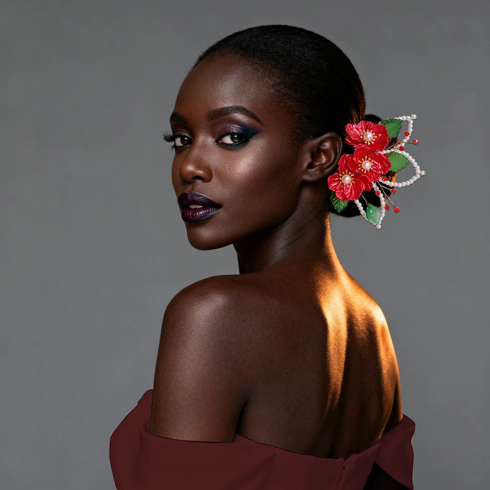 

HNNNS Chinese Style Flower Hair Comb Forks For Women Fairy Hairpin Hanfu Party Decor Pearl Vintage Hair Jewelry Accessories A396