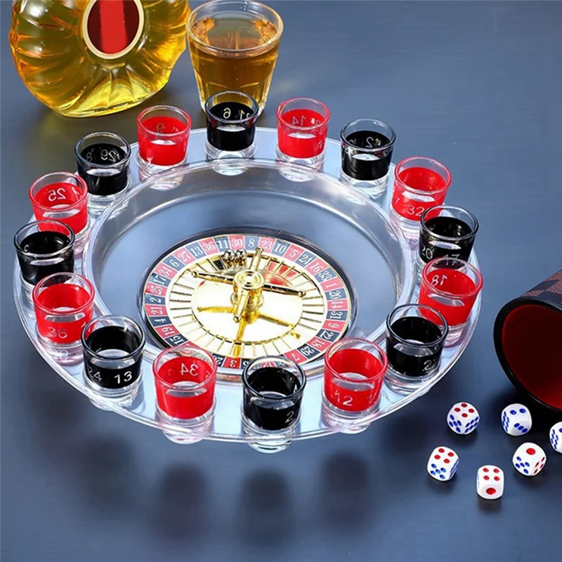 

BHBD-1Set, 16 чашек Lucky Wheel, развлекательный проигрыватель, посуда для напитков, игровой проигрыватель, принадлежности для бара, игры для казино