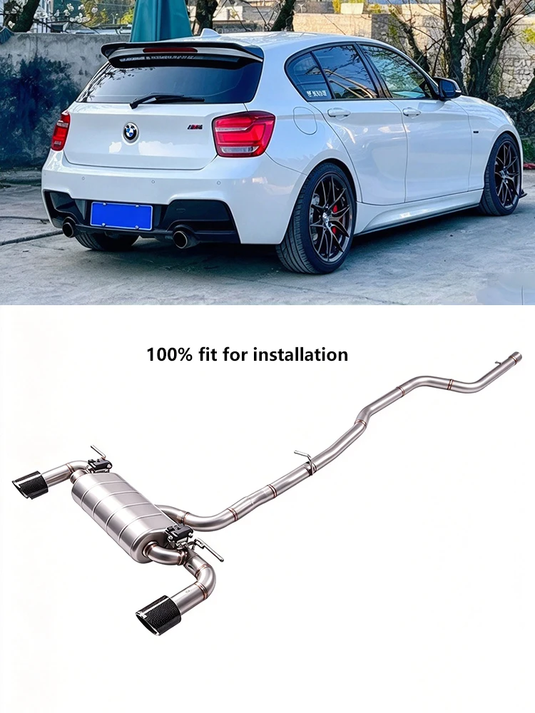 Catback Valvetronic Muffler for 2015-2019 BMW 118i 1.5T F20 B38 High-Performance 1.5mm Thick 304 Stainless Steel  Exhaust Pipe
