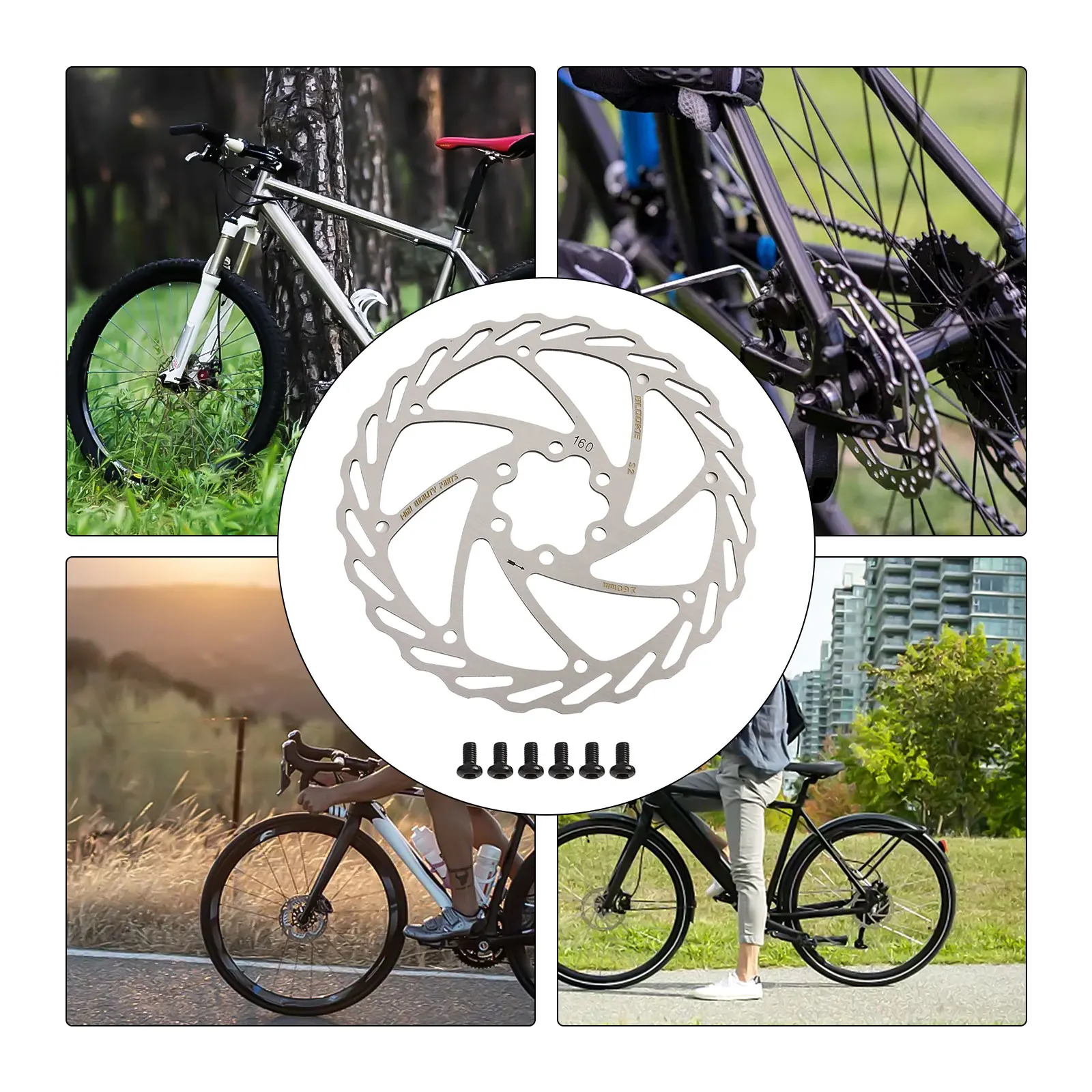 

160/180/203mm Disc Brake Bicycle Brake Disc For SHiman0 Hydraulic 6-Bolt Lightweight NEW Repalcement 2021 Best