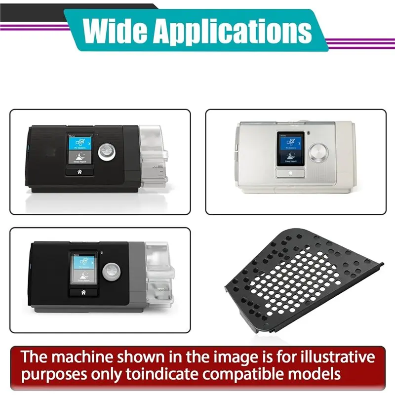 A23P For Resmed For CPAP/Autoset/VPAP Machines Compatible Replacement Parts- 3 Pcs 19729 Filter Side Covers For AS 10, AC 10