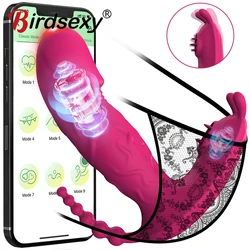 Wireless Remote Control 3 in 1 Bluetooth APP Dildo Vibrator Vagina Sucker Clitoris Stimulator Sex Toys for Women Couple Adult 18