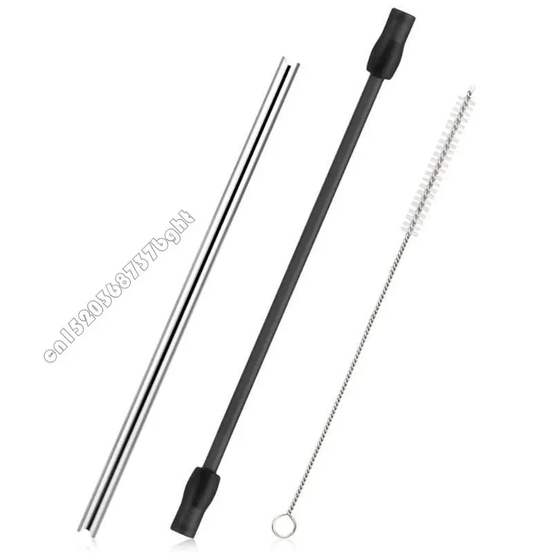 

Flexible Milk Tube Set Coffee Machines Spare Part Metal Tube with Cleaning Brushes Perfect for Coffee Vending Equipment 4XFB