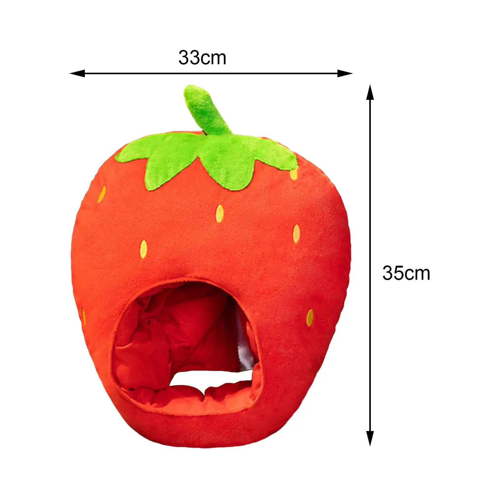 

Cute Strawberry Hat Decor Novelty Headwear for Cosplay Masquerade Role Play