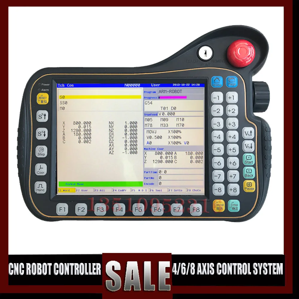 CNC Thao Túng Hệ Thống Thế Hệ Mới 4/6/8 Trục Robot Điều Khiển Hệ Thống Cho Robot Máy Công Cụ PLC Giảng Dạy Bộ Điều Khiển
