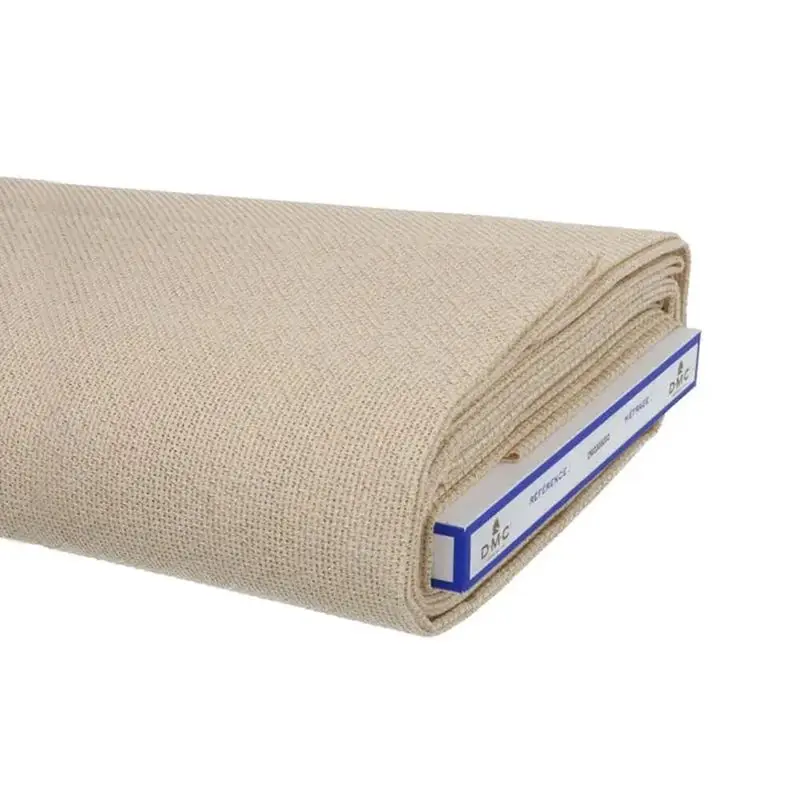 

1TH French DMC fabric; 14ct gold thread flaxen fabric; cross stitch fabric. Cloth 14ct Cross Stitch Fabric Canvas Embroidery