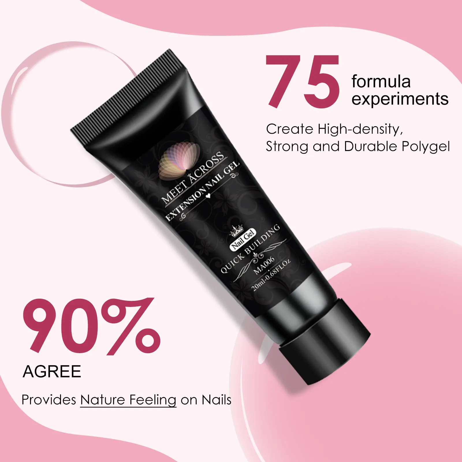 تمديد سريع هلام مجموعة طلاء الأظافر تمديد تمرغ هلام عدة مسمار الفن الاكريليك هلام الورنيش كيت للمبتدئين شبه دائم هلام #6